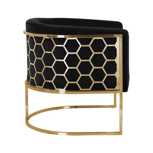 SOUTHERN STYLERS JARDINE VELVET ARMCHAIR