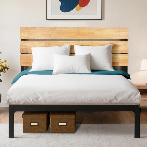EXPERT HOMEWARES JARO RUBBERWOOD BED FRAME