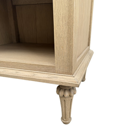 HAMILTON FURNITURE JAZMIN OAK WOOD BEDSIDE TABLE