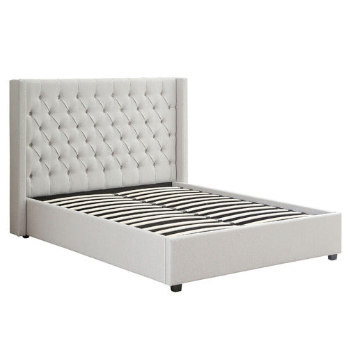 SOUTHERN STYLERS JIWON UPHOLSTERED GAS LIFT STORAGE BED