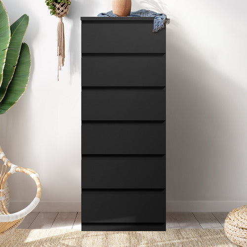 LIVING FUSION JOBELLE 6 DRAWER TALLBOY