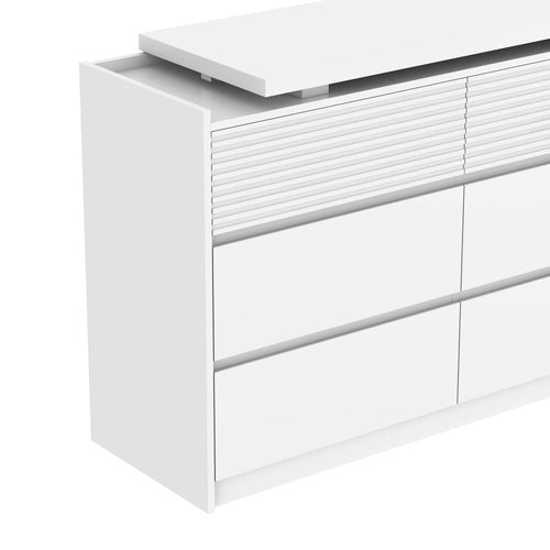 CORNER OFFICE JOSIAH 6 DRAWER CHEST WITH EXTENDABLE DESK