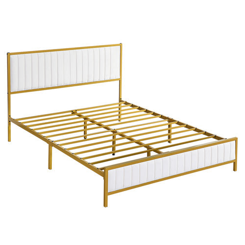 OAKLEIGH HOME JUNIPER FAUX LEATHER PLATFORM BED