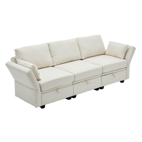 CASSINGTON HOME JUNO 3 SEATER UPHOLSTERED SOFA WITH STORAGE