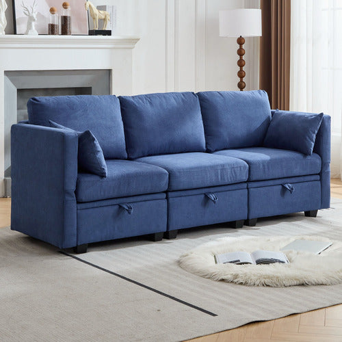 CASSINGTON HOME JUNO 3 SEATER UPHOLSTERED SOFA WITH STORAGE