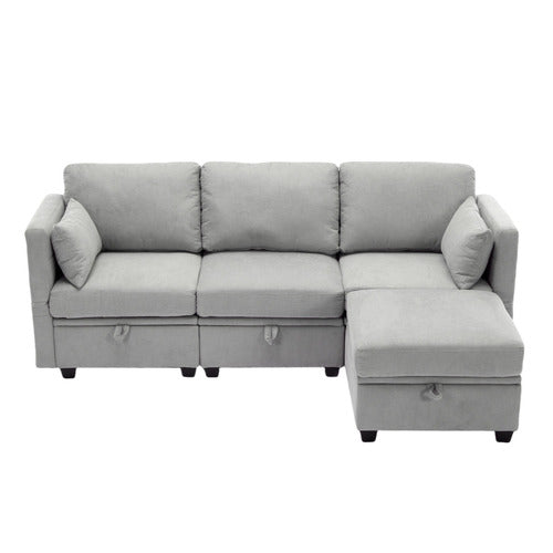 CASSINGTON HOME JUNO 3 SEATER MODULAR SOFA & OTTOMAN SET