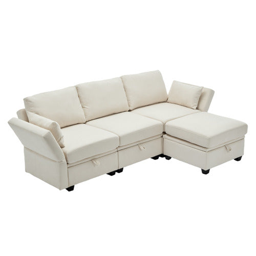 CASSINGTON HOME JUNO 3 SEATER MODULAR SOFA & OTTOMAN SET