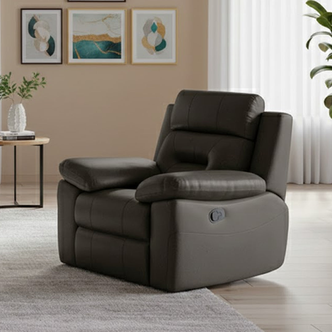 KESWICK FABRIC RECLINER CHARCOAL