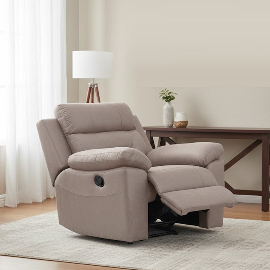 KESWICK FABRIC RECLINER TAUPE