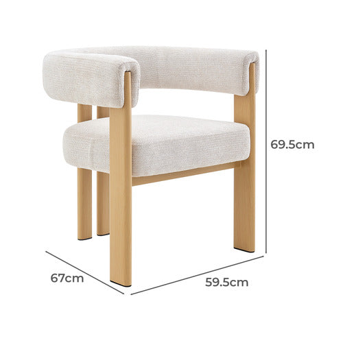 CORE LIVING LANDREE UPHOLSTERED ACCENT CHAIR