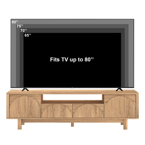 CAPE FURNITURE KEATON 2 DOOR 2 DRAWER ENTERTAINMENT UNIT