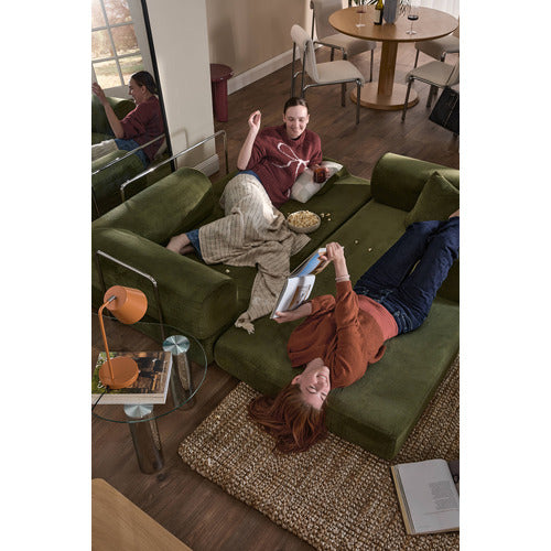 MIKASA FURNITURE KIRAN 3 SEATER DOUBLE CORDUROY SOFA BED
