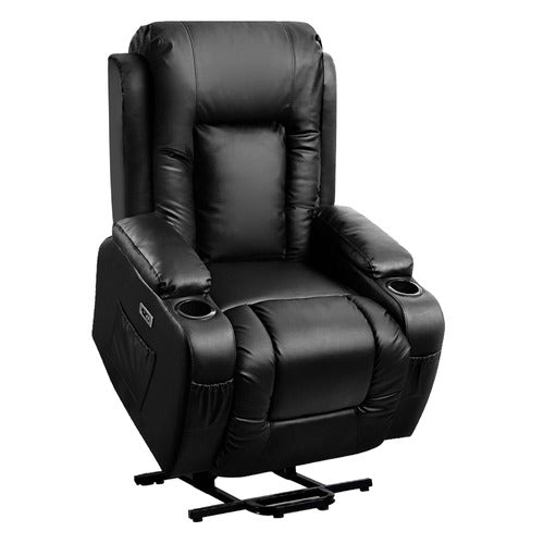 HOXTON ROOM KYRON PU LEATHER RECLINER ARMCHAIR