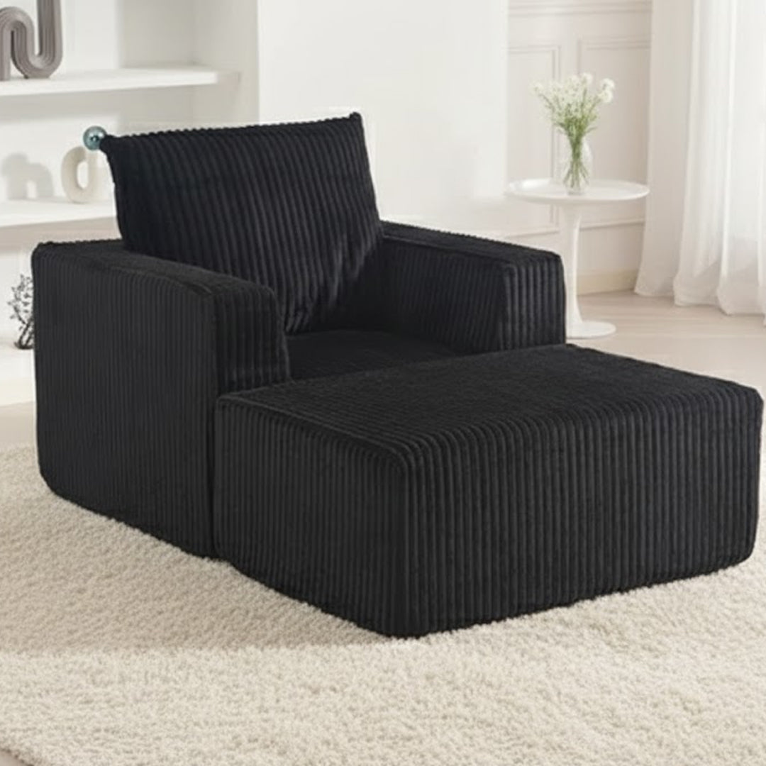 LANGRES ACCENT CHAIR BLACK