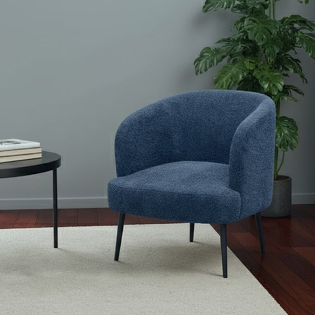 LEIKO FABRIC ACCENT CHAIR NAVY