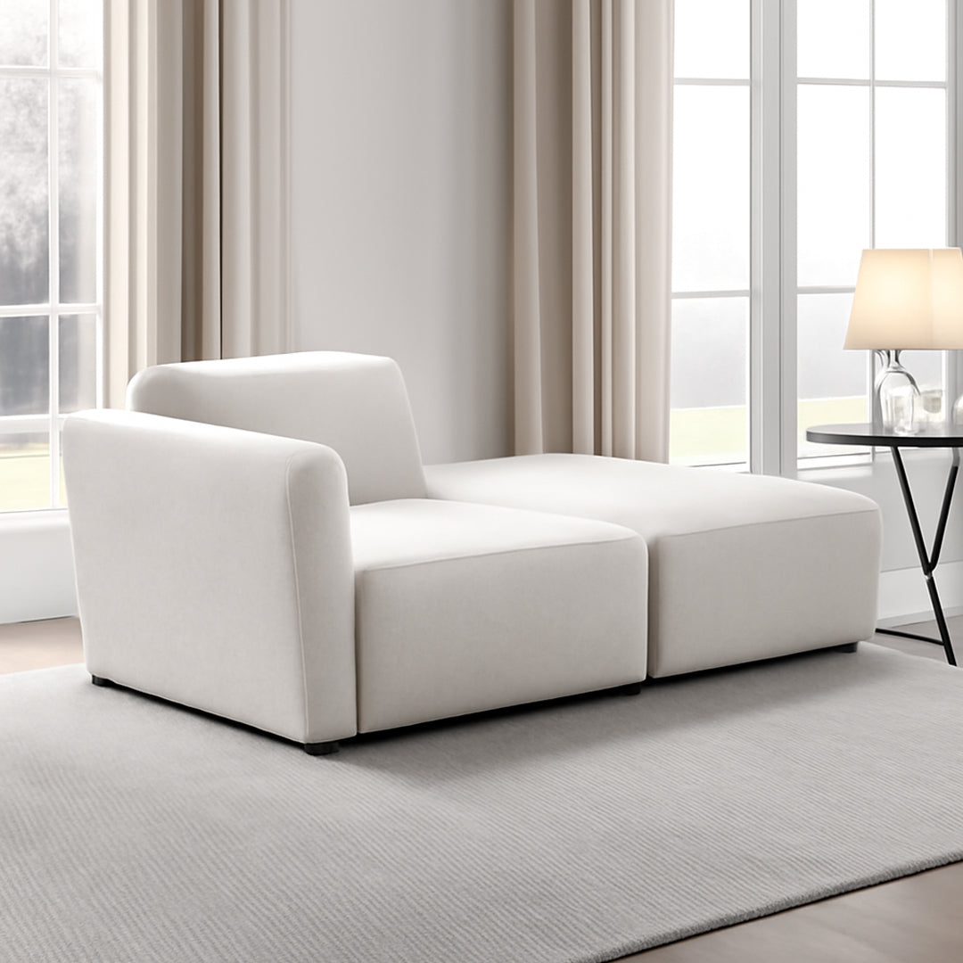 LINEA FURNITURE ADDISON CORNER ARMCHAIR & OTTOMAN SET