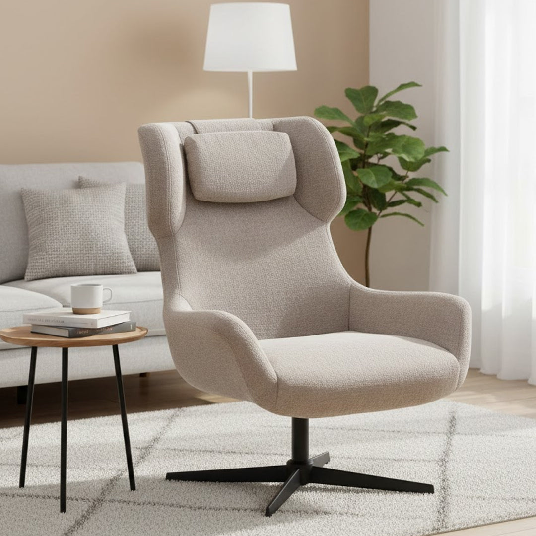LINEA FURNITURE ASHLEY SWIVEL ARMCHAIR