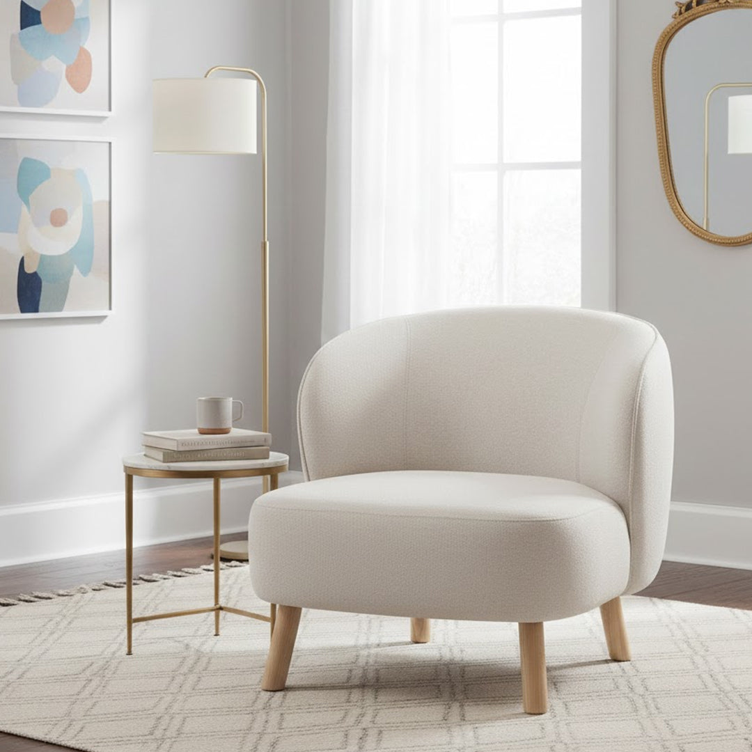 LINEA FURNITURE VILLA CHENILLE ARMCHAIR