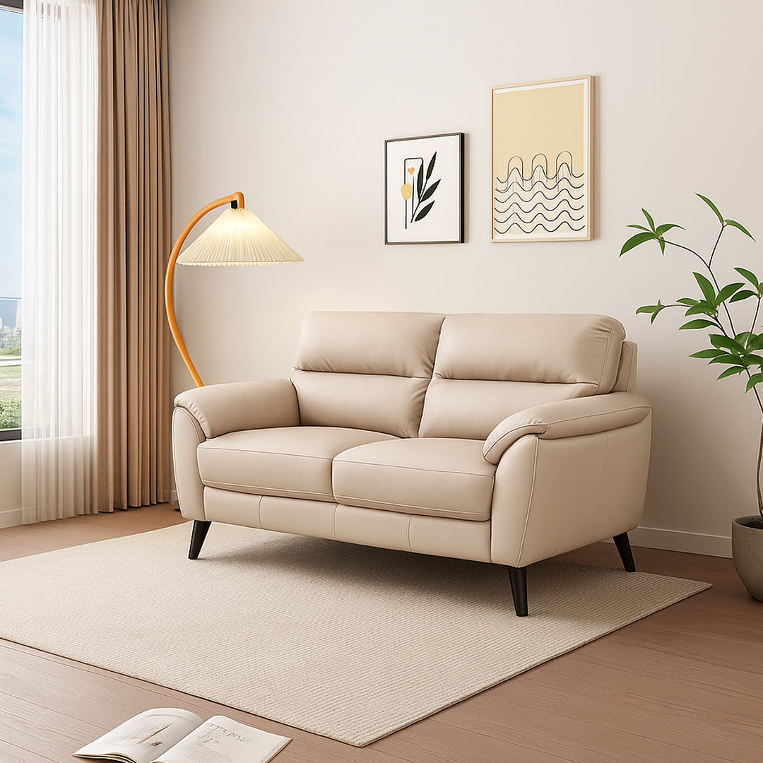 LYDIA LEATHER 2 SEATER WHEAT