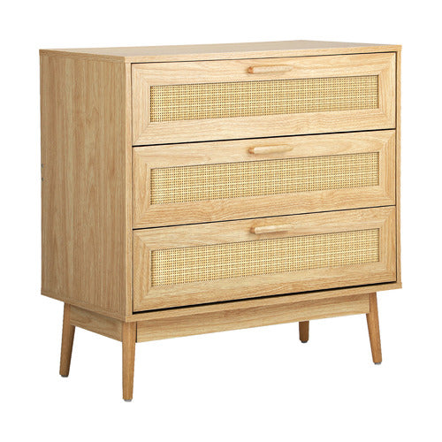 LIVING FUSION HOLLY 3 DRAWER RATTAN CHEST