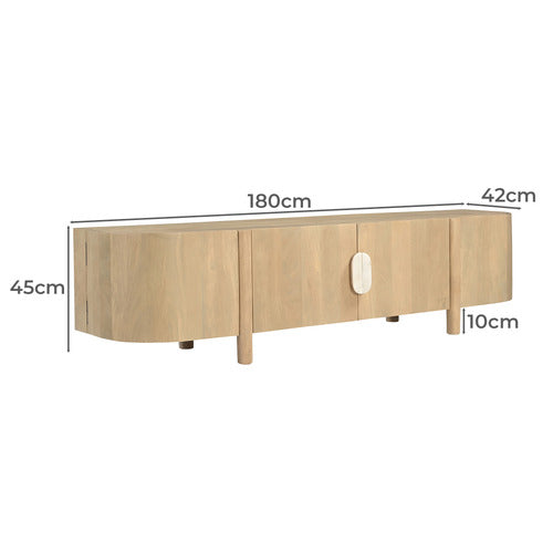 LAILA MANGO WOOD & MARBLE TV UNIT