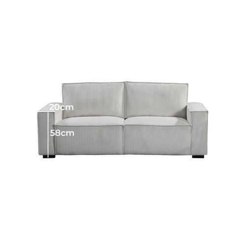 SOUTHERN STYLERS LAKAN 3 SEATER UPHOLSTERED SOFA