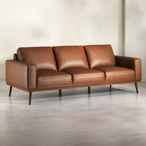 LANDIS 3 SEATER GENUINE LEATHER SOFA