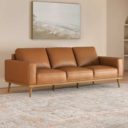 LANDIS 3 SEATER GENUINE LEATHER SOFA