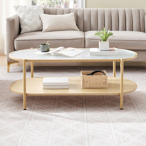 CORE LIVING LENNON OVAL COFFEE TABLE