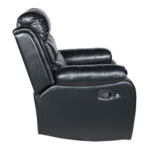 SOUTHERN STYLERS WILBUR FAUX LEATHER RECLINER ARMCHAIR
