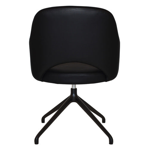 BRIGHT SIDE FURNITURE LEX VINYL TRESTLE ARMCHAIRS (SET OF 2)