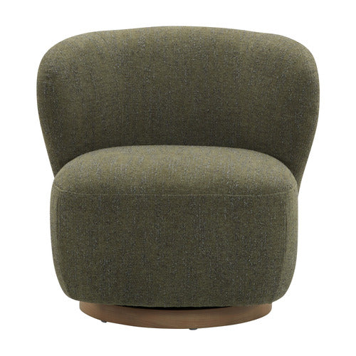 LIBBY UPHOLSTERED SWIVEL ACCENT CHAIR
