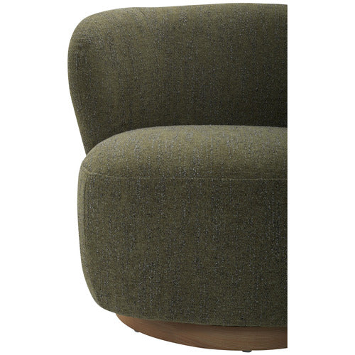 LIBBY UPHOLSTERED SWIVEL ACCENT CHAIR