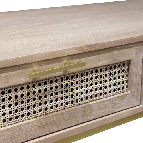 CARRINGTON FURNITURE LILO RATTAN COFFEE TABLE