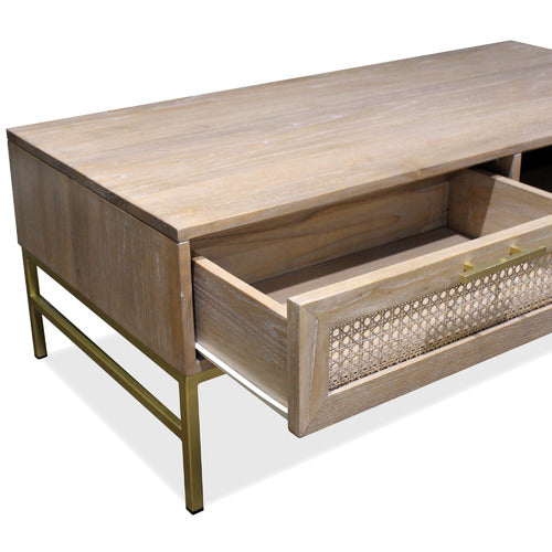 CARRINGTON FURNITURE LILO RATTAN COFFEE TABLE
