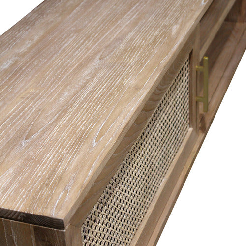 CARRINGTON FURNITURE 160CM LILO RATTAN TV UNIT