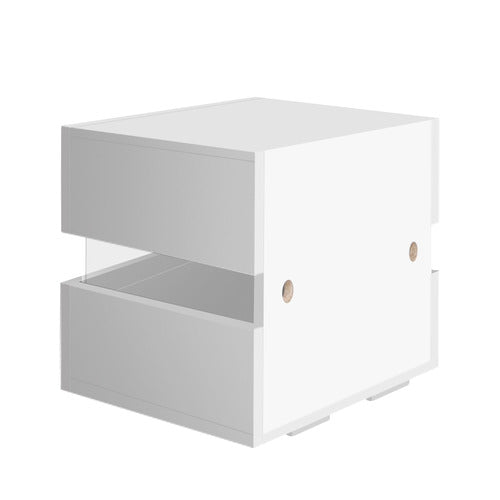 HOXTON ROOM LINUS 2 DRAWER BEDSIDE TABLE WITH LED LIGHT