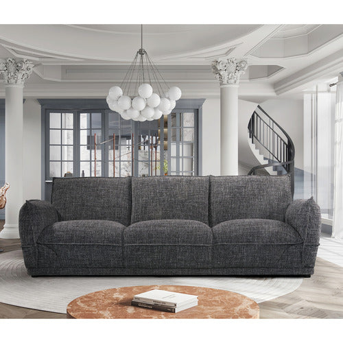 BY DESIGNS LIONNEL 3 SEATER UPHOLSTERED SOFA