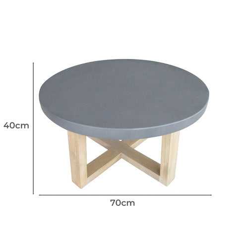 LENNOX HOME LIVING LUNA ACACIA WOOD COFFEE TABLE