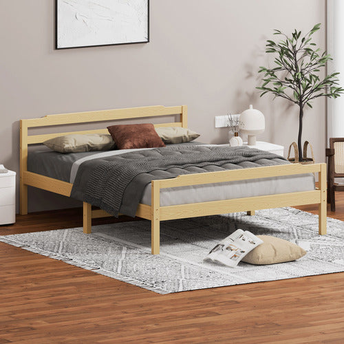 HOXTON ROOM LYNA PINE WOOD BED FRAME