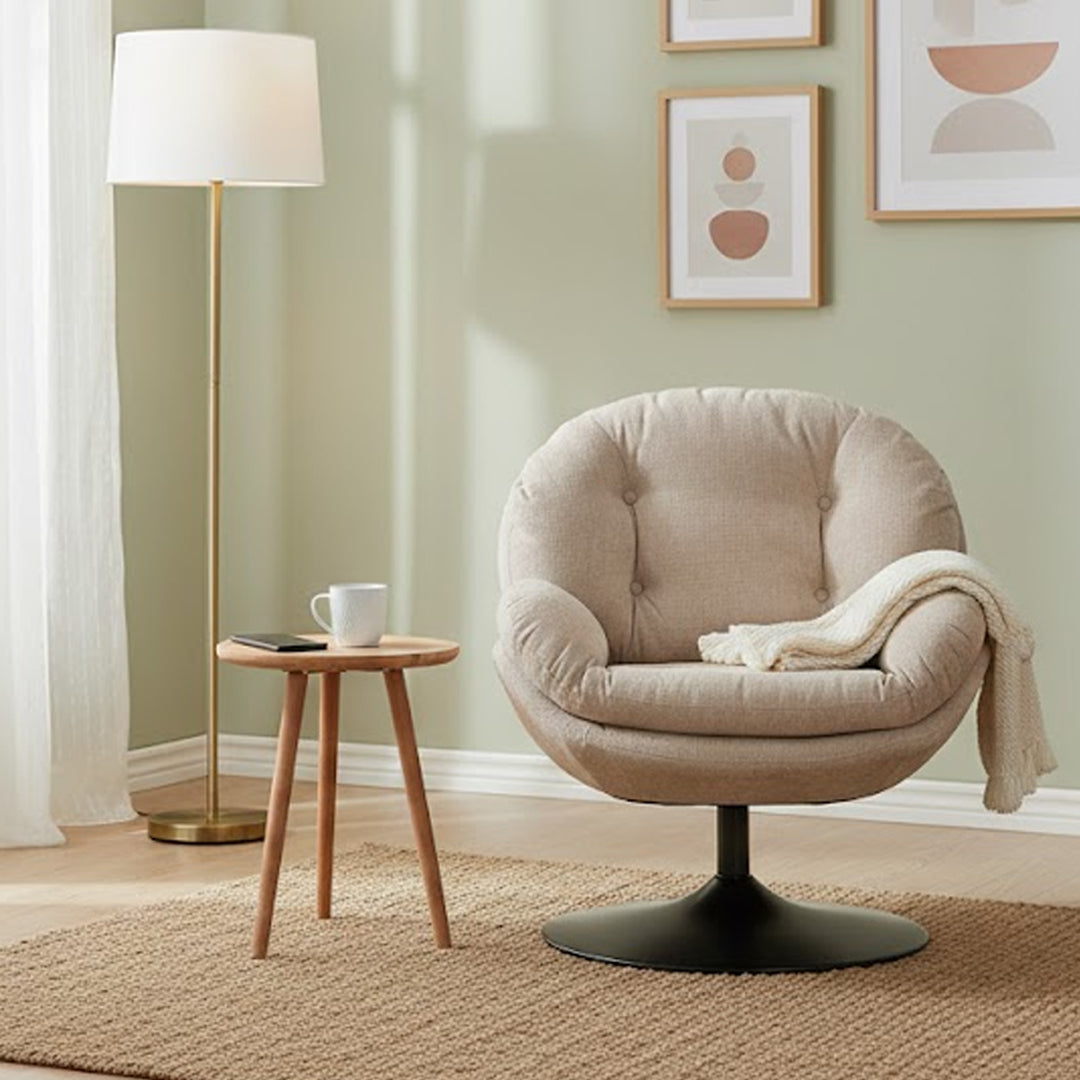 MODENA SWIVEL CHAIR BEIGE