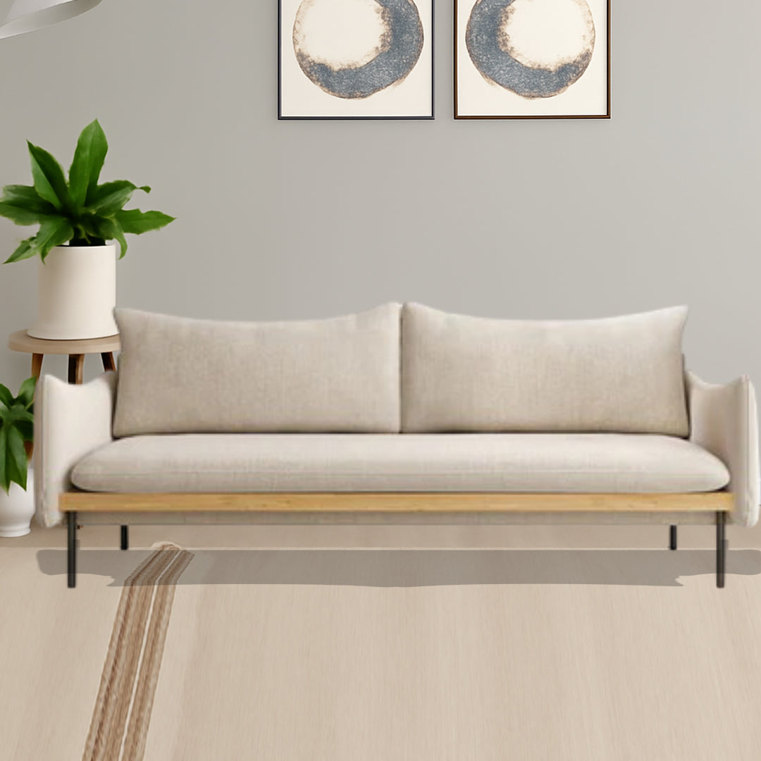 MODERN COLLECTIVE VIVALDI 2 SEATER LINEN-BLEND SOFA