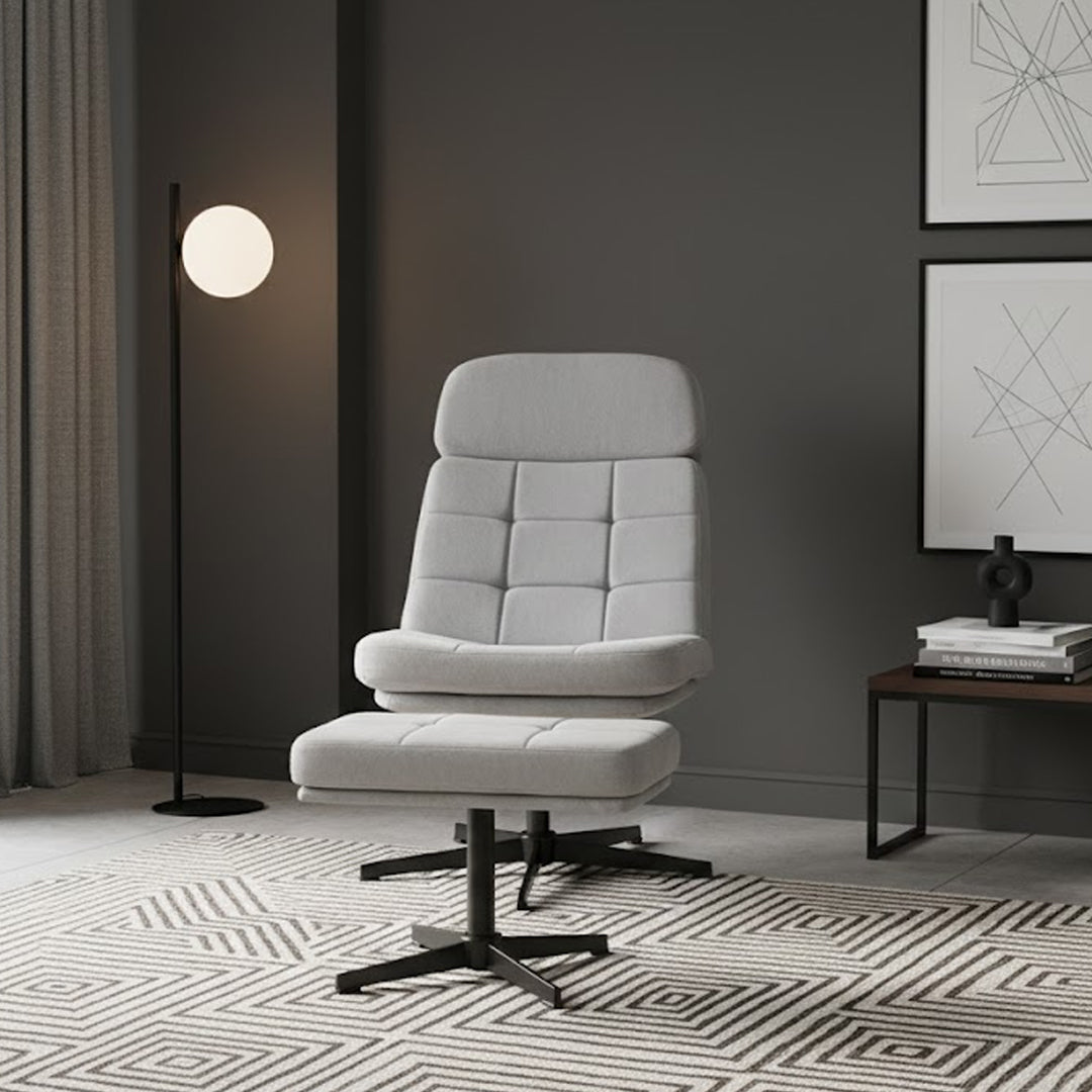 MURILLO SWIVEL ACCENT CHAIR GREY