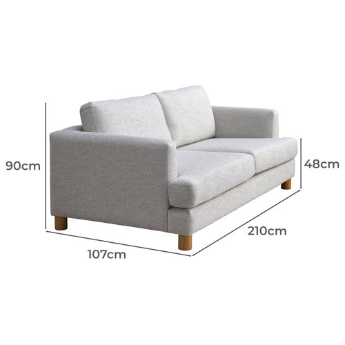 CLASSIC DESIGN LIVING MADISON 3 SEATER UPHOLSTERED SOFA