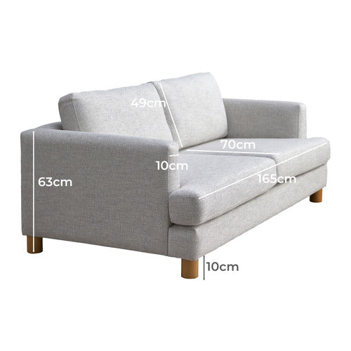 CLASSIC DESIGN LIVING MADISON 3 SEATER UPHOLSTERED SOFA