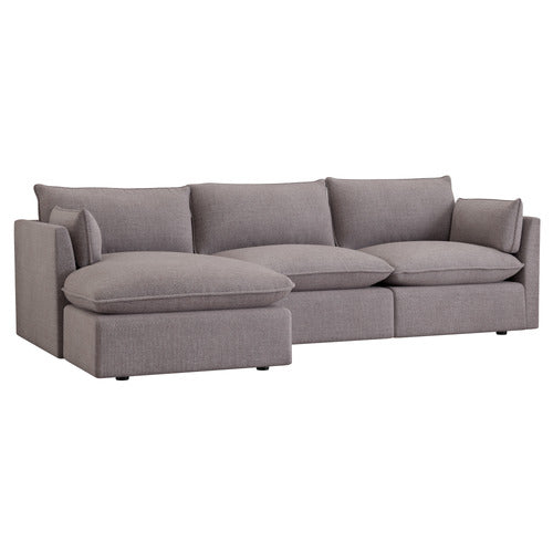 MALIBU 3 SEATER UPHOLSTERED SOFA WITH CHAISE