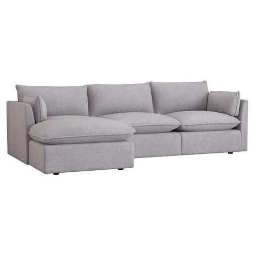 MALIBU 3 SEATER UPHOLSTERED SOFA WITH CHAISE
