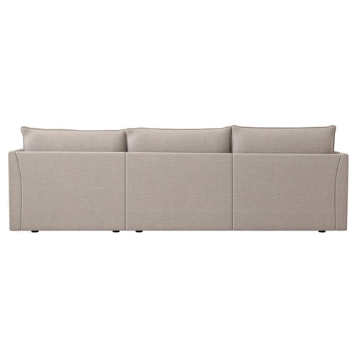 MALIBU 3 SEATER UPHOLSTERED SOFA WITH CHAISE