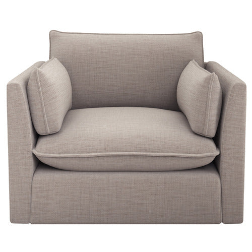 MALIBU UPHOLSTERED SWIVEL ARMCHAIR