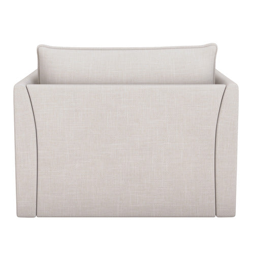 MALIBU UPHOLSTERED SWIVEL ARMCHAIR